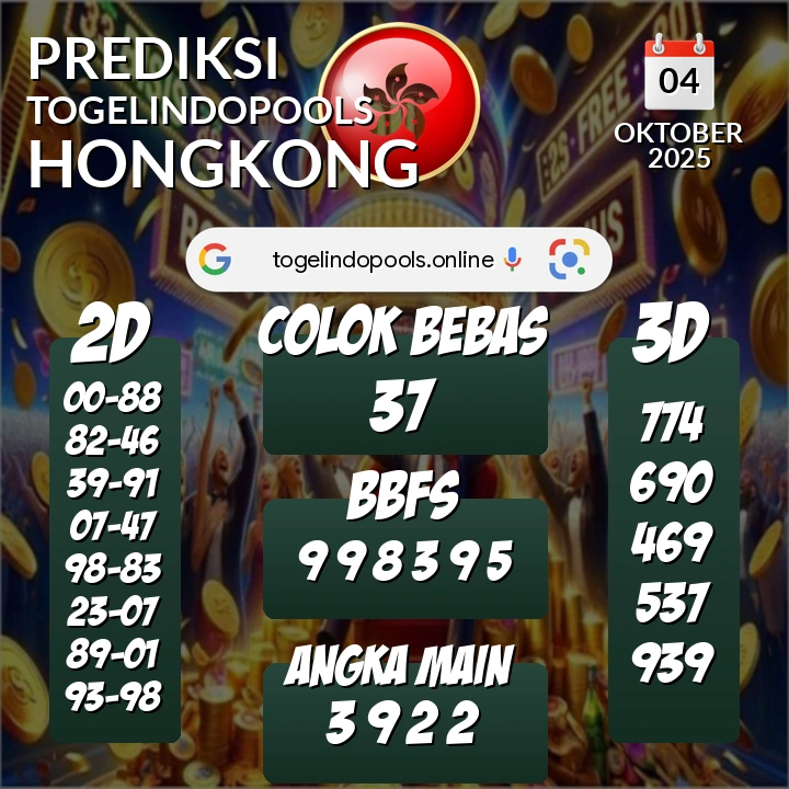 Prediksi togelindopools hongkong: Sabtu 04 Oktober 2025 Hari Ini (Analisis Data, Manfaat, Risiko, & Tips)