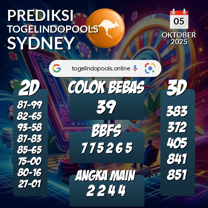 Prediksi togelindopools sydney: Minggu 05 Oktober 2025 Hari Ini (Analisis Data, Manfaat, Risiko, & Tips)