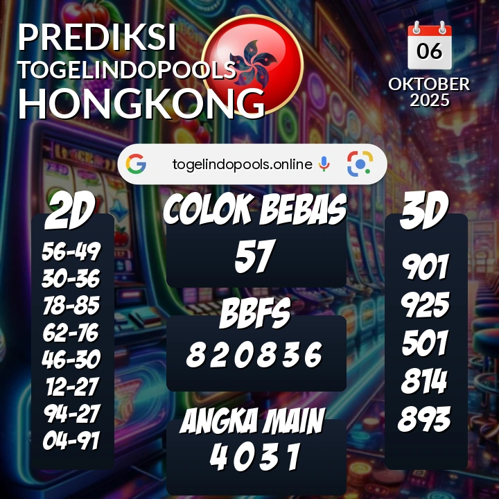 Prediksi togelindopools hongkong: Senin 06 Oktober 2025 Hari Ini (Analisis Data, Manfaat, Risiko, & Tips)