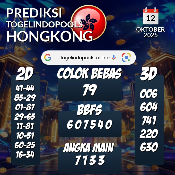 Prediksi togelindopools hongkong: Minggu 12 Oktober 2025 Hari Ini (Analisis Data, Manfaat, Risiko, & Tips)