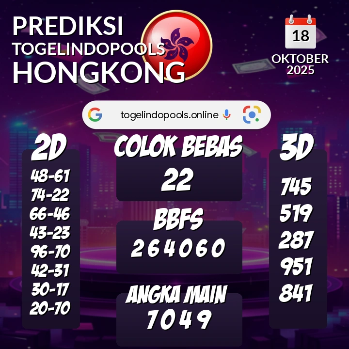 Prediksi togelindopools hongkong: Sabtu 18 Oktober 2025 Hari Ini (Analisis Data, Manfaat, Risiko, & Tips)