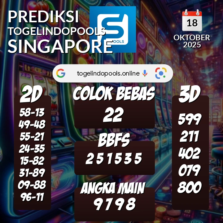 Prediksi togelindopools singapore: Sabtu 18 Oktober 2025 Hari Ini (Analisis Data, Manfaat, Risiko, & Tips)