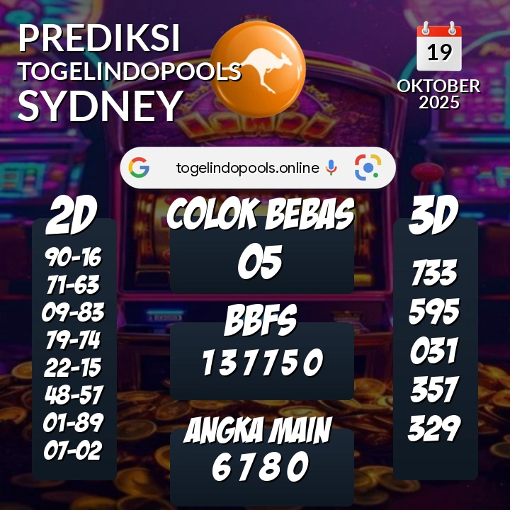 Prediksi togelindopools sydney: Minggu 19 Oktober 2025 Hari Ini (Analisis Data, Manfaat, Risiko, & Tips)