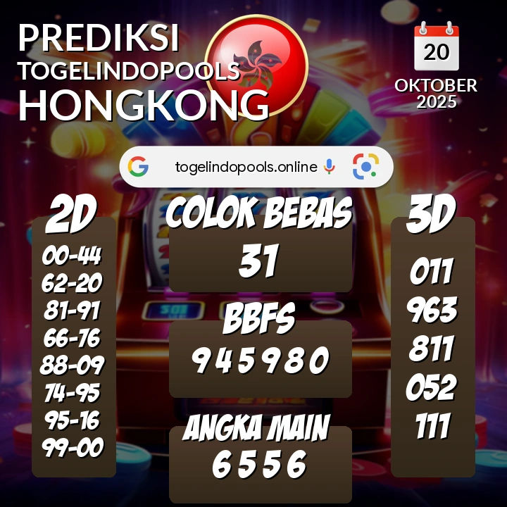 Prediksi togelindopools hongkong: Senin 20 Oktober 2025 Hari Ini (Analisis Data, Manfaat, Risiko, & Tips)