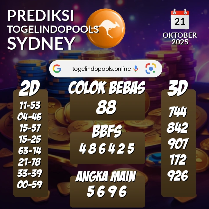 Prediksi togelindopools sydney: Selasa 21 Oktober 2025 Hari Ini (Analisis Data, Manfaat, Risiko, & Tips)
