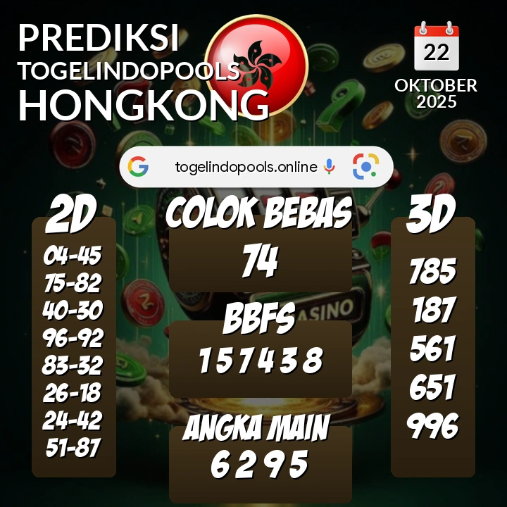 Prediksi togelindopools hongkong: Rabu 22 Oktober 2025 Hari Ini (Analisis Data, Manfaat, Risiko, & Tips)