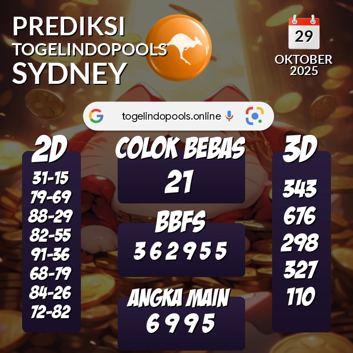 Prediksi togelindopools sydney: Rabu 29 Oktober 2025 Hari Ini (Analisis Data, Manfaat, Risiko, & Tips)