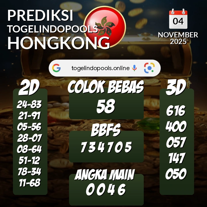 Prediksi togelindopools hongkong: Selasa 04 November 2025 Hari Ini (Analisis Data, Manfaat, Risiko, & Tips)
