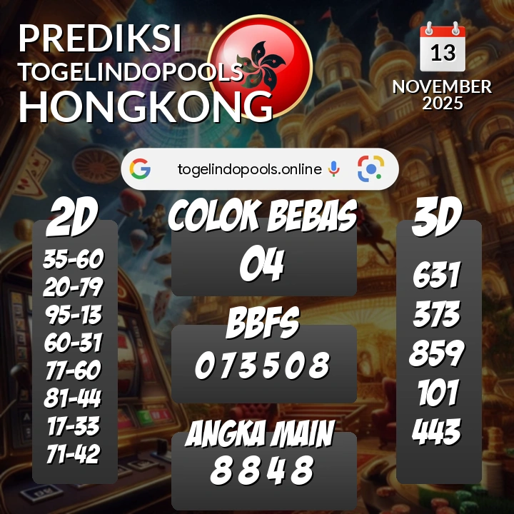 Prediksi togelindopools hongkong: Kamis 13 November 2025 Hari Ini (Analisis Data, Manfaat, Risiko, & Tips)