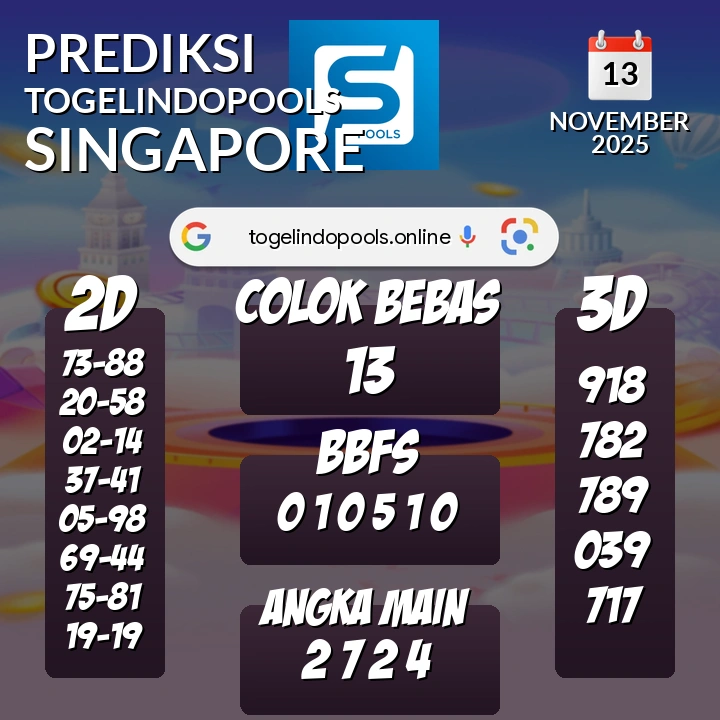 Prediksi togelindopools singapore: Kamis 13 November 2025 Hari Ini (Analisis Data, Manfaat, Risiko, & Tips)