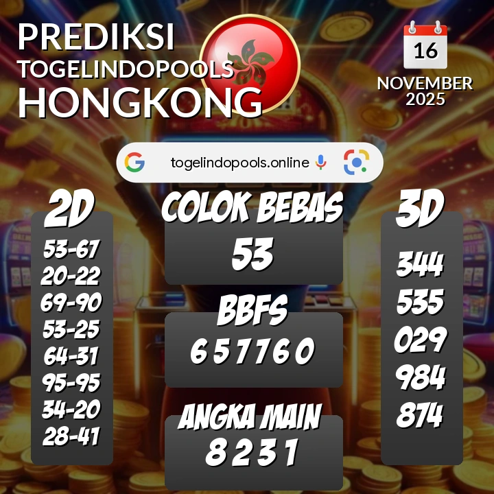 Prediksi togelindopools hongkong: Minggu 16 November 2025 Hari Ini (Analisis Data, Manfaat, Risiko, & Tips)