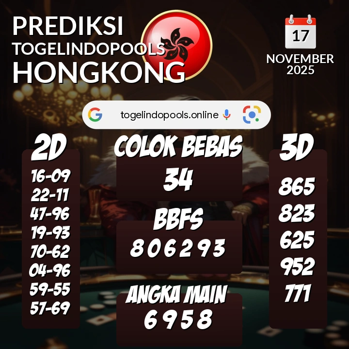 Prediksi togelindopools hongkong: Senin 17 November 2025 Hari Ini (Analisis Data, Manfaat, Risiko, & Tips)