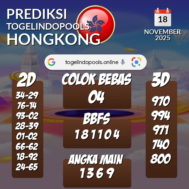 Prediksi togelindopools hongkong: Selasa 18 November 2025 Hari Ini (Analisis Data, Manfaat, Risiko, & Tips)