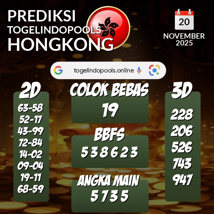 Prediksi togelindopools hongkong: Kamis 20 November 2025 Hari Ini (Analisis Data, Manfaat, Risiko, & Tips)