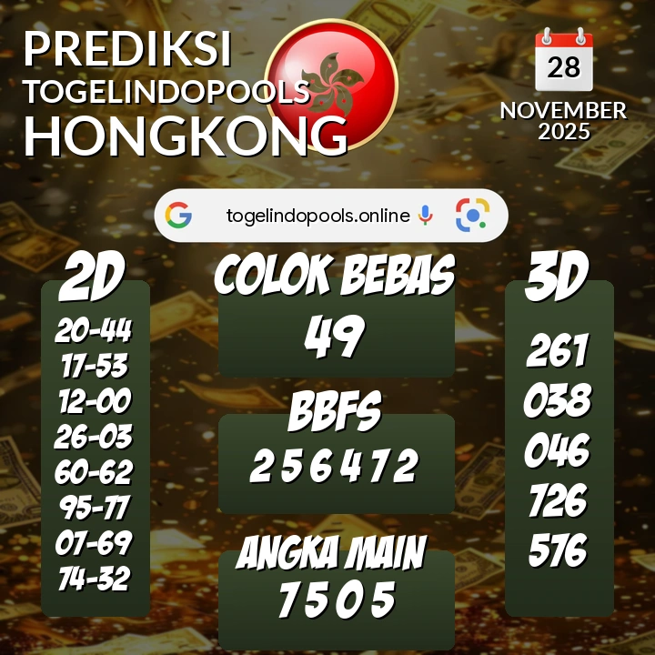 Prediksi togelindopools hongkong: Jumat 28 November 2025 Hari Ini (Analisis Data, Manfaat, Risiko, & Tips)