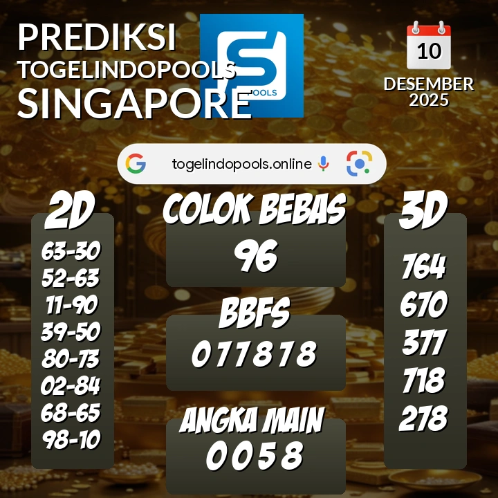 Prediksi togelindopools singapore: Rabu 10 Desember 2025 Hari Ini (Analisis Data, Manfaat, Risiko, & Tips)