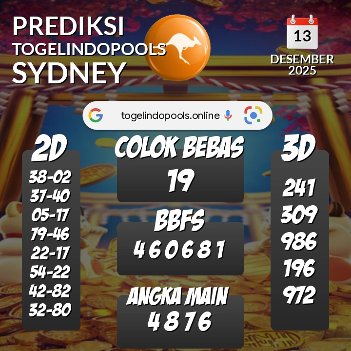 Prediksi togelindopools sydney: Sabtu 13 Desember 2025 Hari Ini (Analisis Data, Manfaat, Risiko, & Tips)