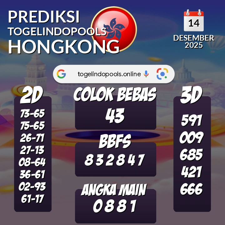 Prediksi togelindopools hongkong: Minggu 14 Desember 2025 Hari Ini (Analisis Data, Manfaat, Risiko, & Tips)