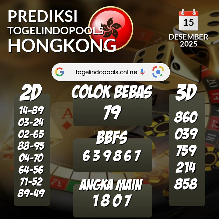 Prediksi togelindopools hongkong: Senin 15 Desember 2025 Hari Ini (Analisis Data, Manfaat, Risiko, & Tips)