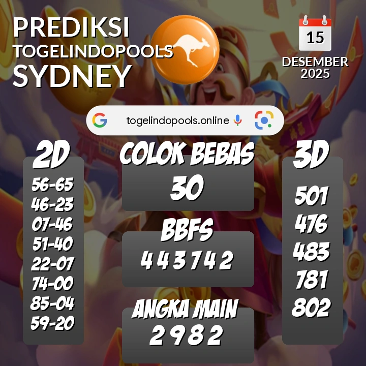 Prediksi togelindopools sydney: Senin 15 Desember 2025 Hari Ini (Analisis Data, Manfaat, Risiko, & Tips)