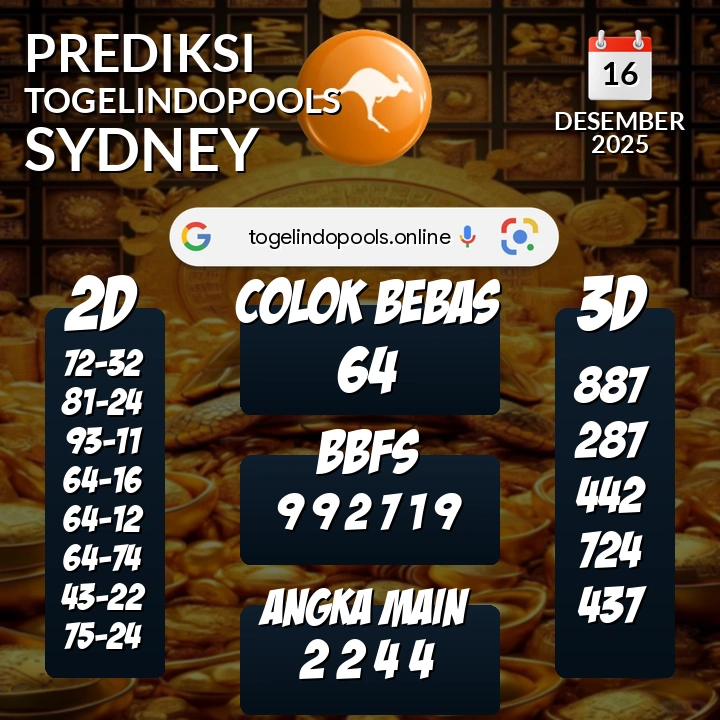 Prediksi togelindopools sydney: Selasa 16 Desember 2025 Hari Ini (Analisis Data, Manfaat, Risiko, & Tips)