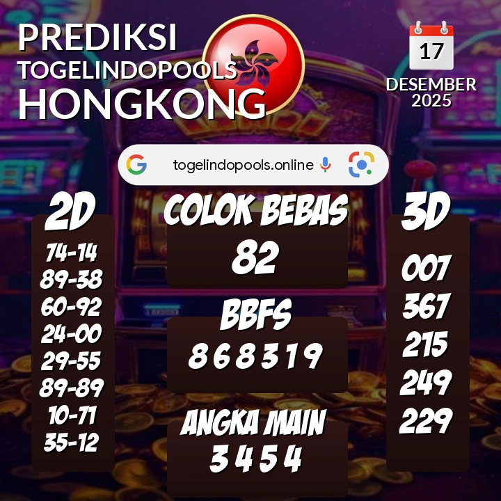 Prediksi togelindopools hongkong: Rabu 17 Desember 2025 Hari Ini (Analisis Data, Manfaat, Risiko, & Tips)
