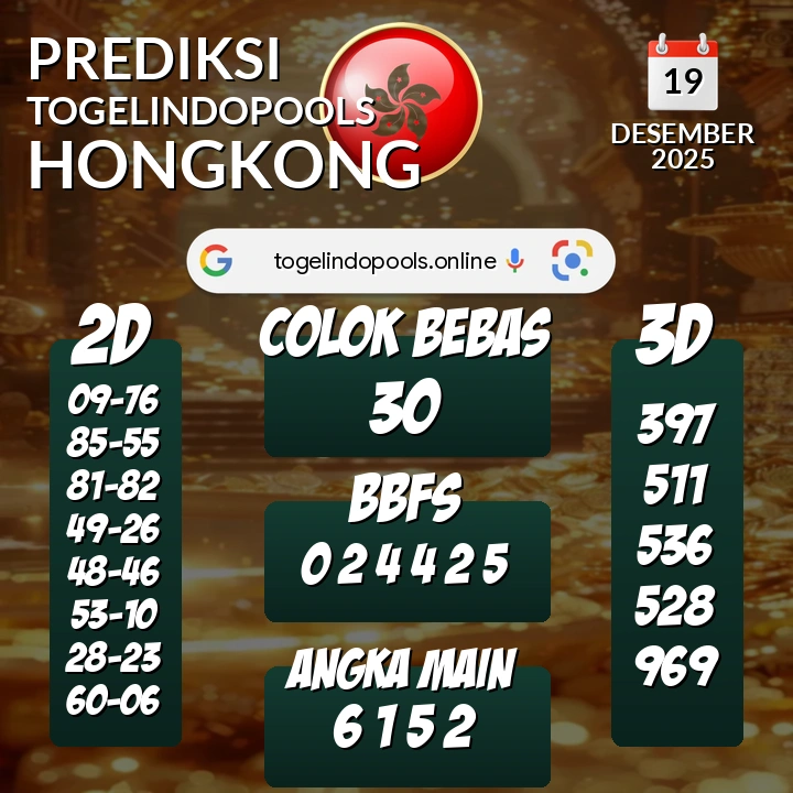 Prediksi togelindopools hongkong: Jumat 19 Desember 2025 Hari Ini (Analisis Data, Manfaat, Risiko, & Tips)