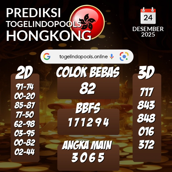 Prediksi togelindopools hongkong: Rabu 24 Desember 2025 Hari Ini (Analisis Data, Manfaat, Risiko, & Tips)