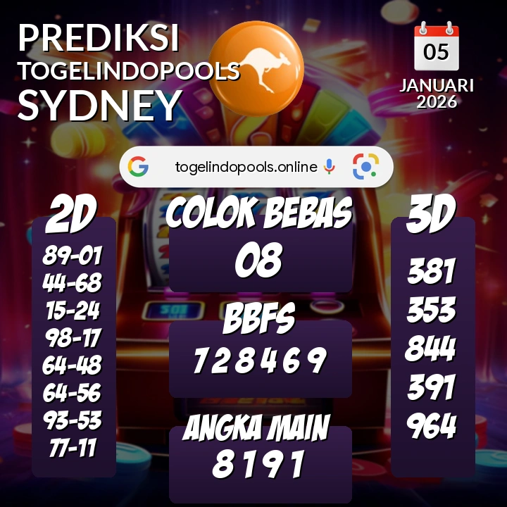 Prediksi togelindopools sydney: Senin 05 Januari 2026 Hari Ini (Analisis Data, Manfaat, Risiko, & Tips)