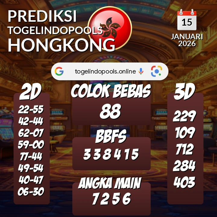 Prediksi togelindopools hongkong: Kamis 15 Januari 2026 Hari Ini (Analisis Data, Manfaat, Risiko, & Tips)