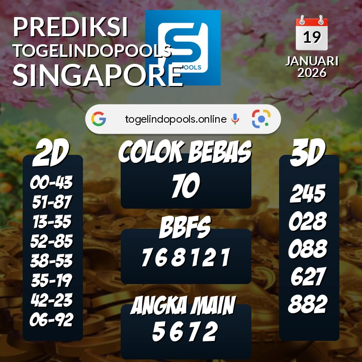 Prediksi togelindopools singapore: Senin 19 Januari 2026 Hari Ini (Analisis Data, Manfaat, Risiko, & Tips)