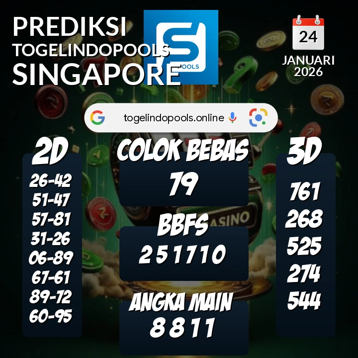 Prediksi togelindopools singapore: Sabtu 24 Januari 2026 Hari Ini (Analisis Data, Manfaat, Risiko, & Tips)