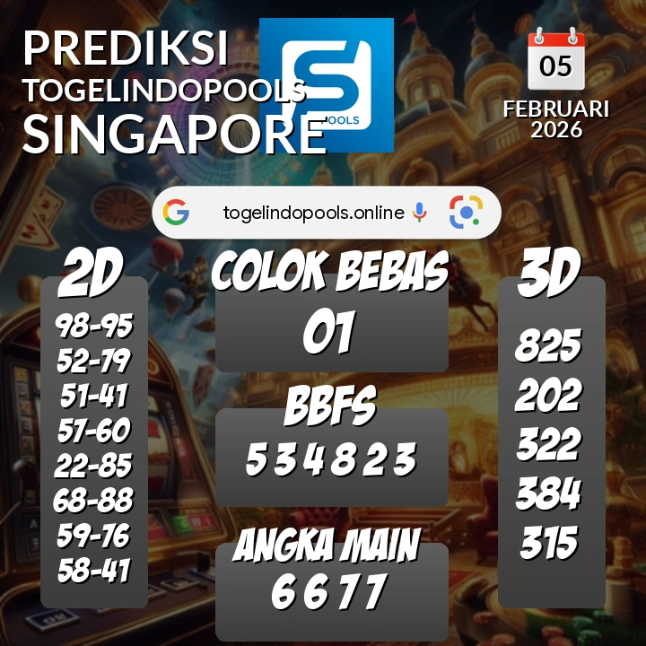 Prediksi togelindopools singapore: Kamis 05 Februari 2026 Hari Ini (Analisis Data, Manfaat, Risiko, & Tips)