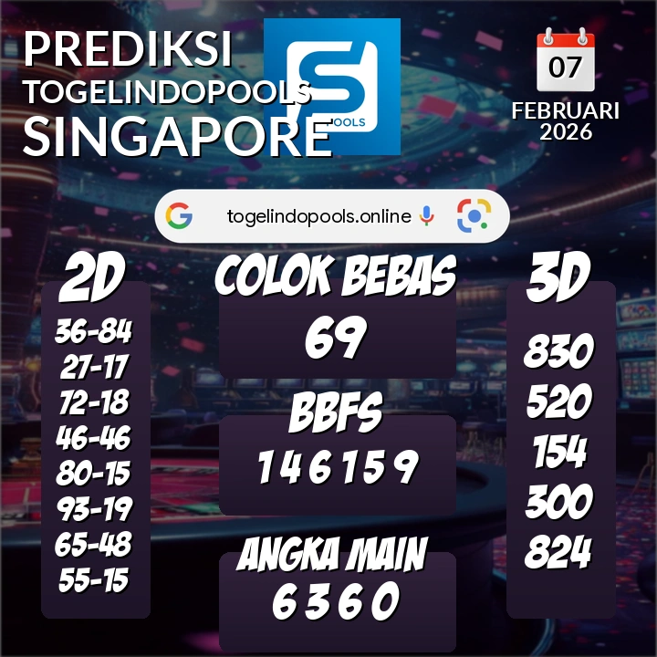 Prediksi togelindopools singapore: Sabtu 07 Februari 2026 Hari Ini (Analisis Data, Manfaat, Risiko, & Tips)
