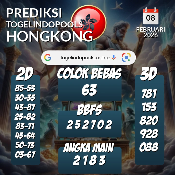 Prediksi togelindopools hongkong: Minggu 08 Februari 2026 Hari Ini (Analisis Data, Manfaat, Risiko, & Tips)