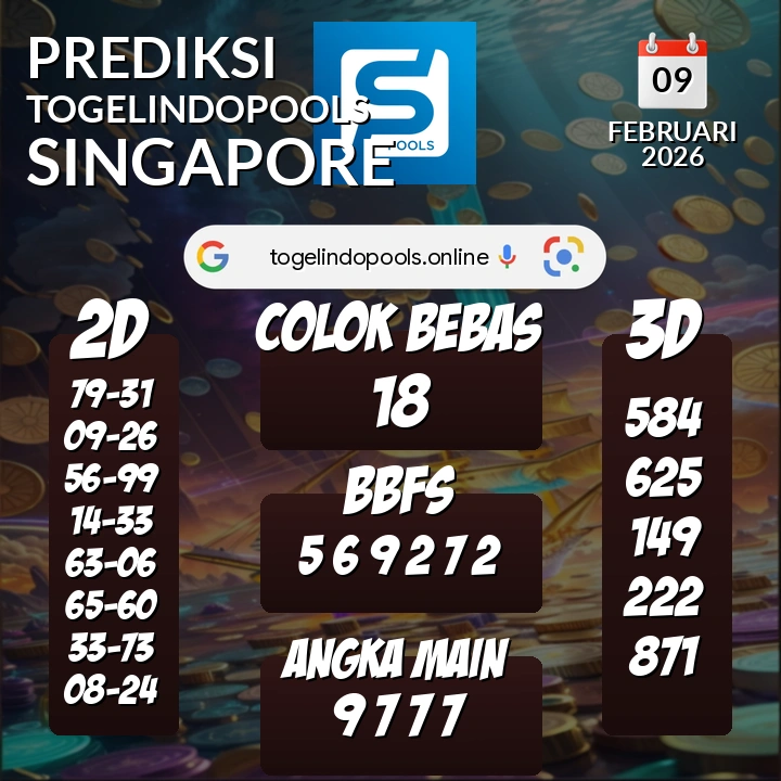 Prediksi togelindopools singapore: Senin 09 Februari 2026 Hari Ini (Analisis Data, Manfaat, Risiko, & Tips)