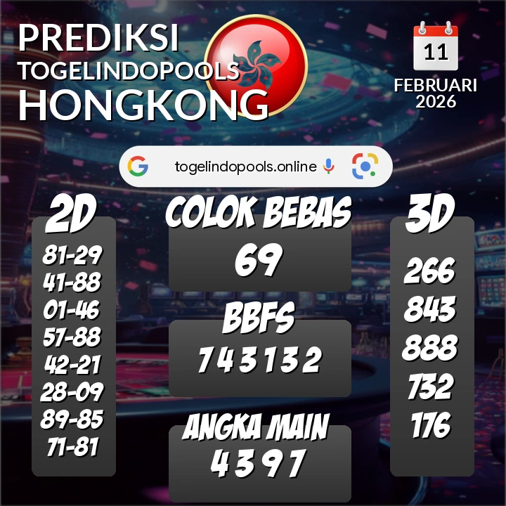 Prediksi togelindopools hongkong: Rabu 11 Februari 2026 Hari Ini (Analisis Data, Manfaat, Risiko, & Tips)