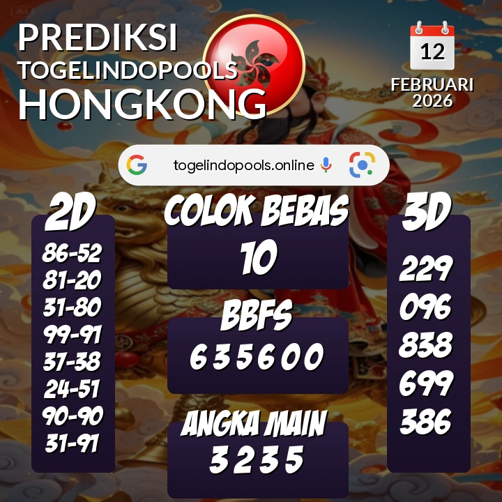 Prediksi togelindopools hongkong: Kamis 12 Februari 2026 Hari Ini (Analisis Data, Manfaat, Risiko, & Tips)
