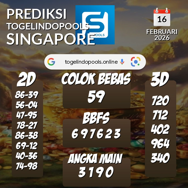 Prediksi togelindopools singapore: Senin 16 Februari 2026 Hari Ini (Analisis Data, Manfaat, Risiko, & Tips)