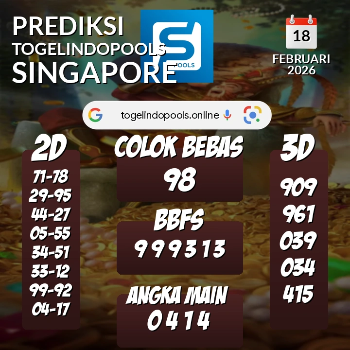 Prediksi togelindopools singapore: Rabu 18 Februari 2026 Hari Ini (Analisis Data, Manfaat, Risiko, & Tips)