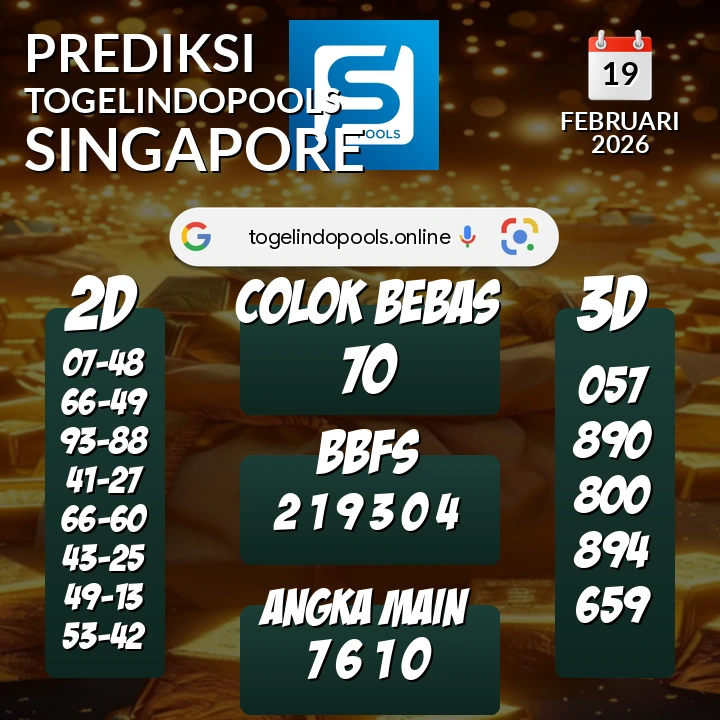 Prediksi togelindopools singapore: Kamis 19 Februari 2026 Hari Ini (Analisis Data, Manfaat, Risiko, & Tips)