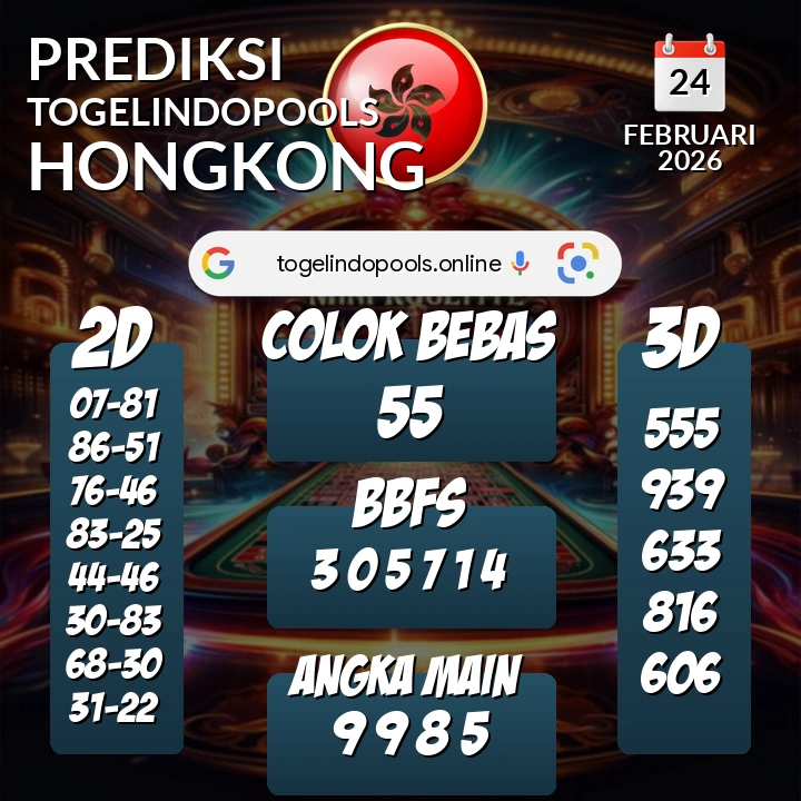 Prediksi togelindopools hongkong: Selasa 24 Februari 2026 Hari Ini (Analisis Data, Manfaat, Risiko, & Tips)