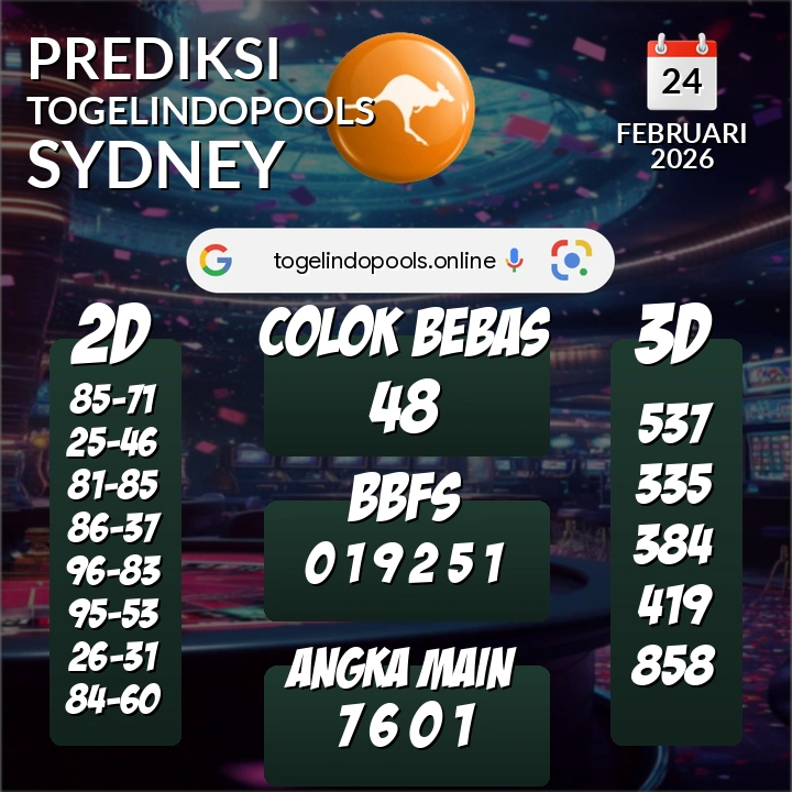 Prediksi togelindopools sydney: Selasa 24 Februari 2026 Hari Ini (Analisis Data, Manfaat, Risiko, & Tips)