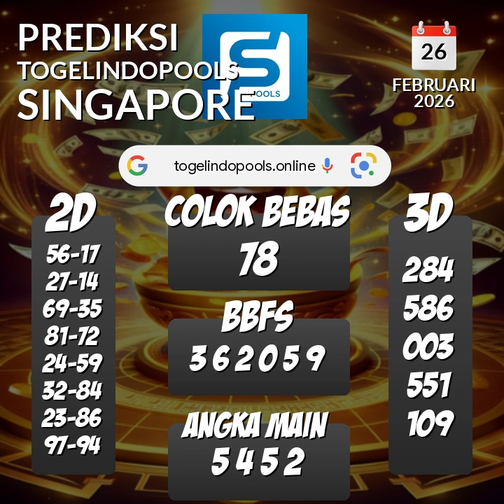 Prediksi togelindopools singapore: Kamis 26 Februari 2026 Hari Ini (Analisis Data, Manfaat, Risiko, & Tips)