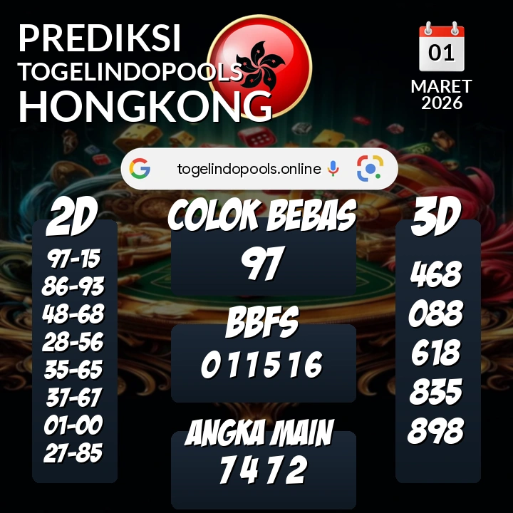 Prediksi togelindopools hongkong: Minggu 01 Maret 2026 Hari Ini (Analisis Data, Manfaat, Risiko, & Tips)