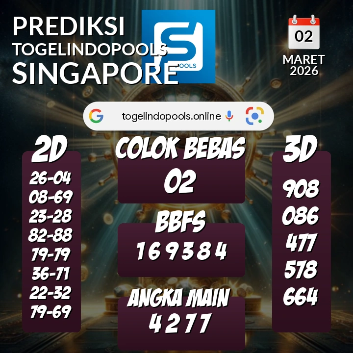 Prediksi togelindopools singapore: Senin 02 Maret 2026 Hari Ini (Analisis Data, Manfaat, Risiko, & Tips)