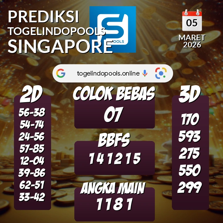 Prediksi togelindopools singapore: Kamis 05 Maret 2026 Hari Ini (Analisis Data, Manfaat, Risiko, & Tips)