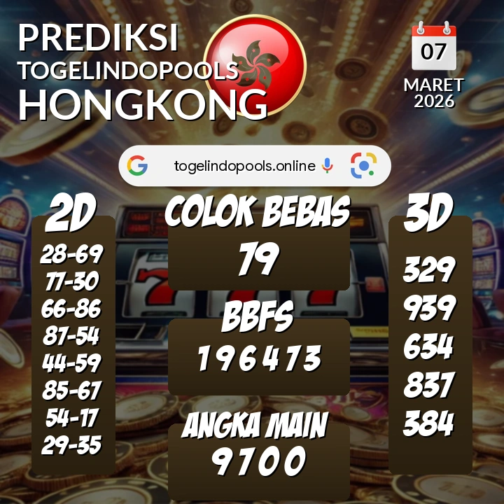 Prediksi togelindopools hongkong: Sabtu 07 Maret 2026 Hari Ini (Analisis Data, Manfaat, Risiko, & Tips)