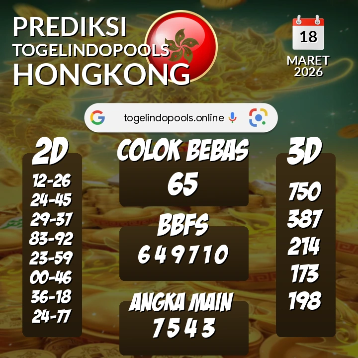 Prediksi togelindopools hongkong: Rabu 18 Maret 2026 Hari Ini (Analisis Data, Manfaat, Risiko, & Tips)
