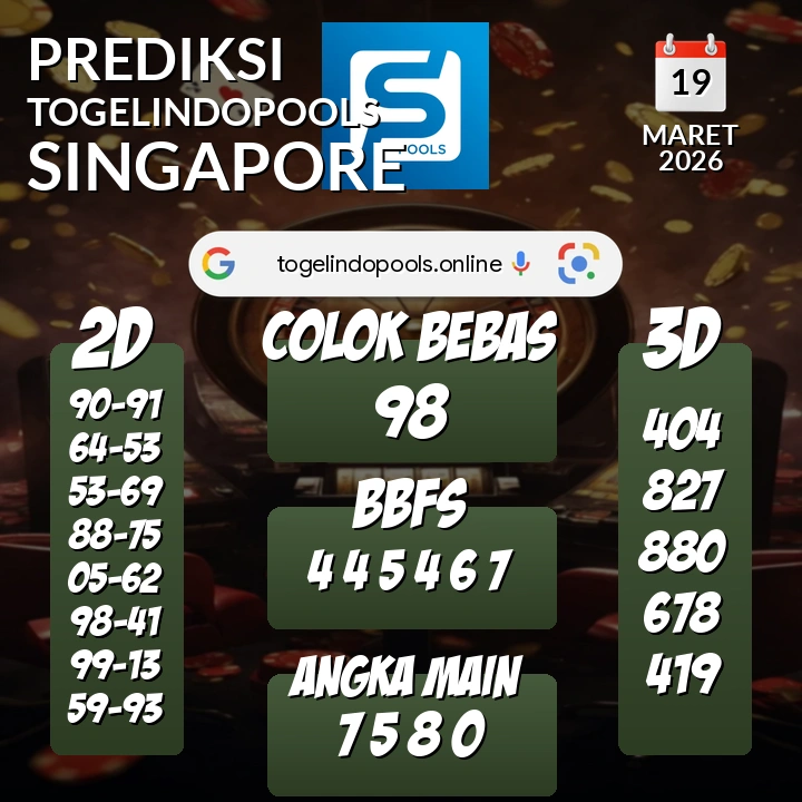 Prediksi togelindopools singapore: Kamis 19 Maret 2026 Hari Ini (Analisis Data, Manfaat, Risiko, & Tips)